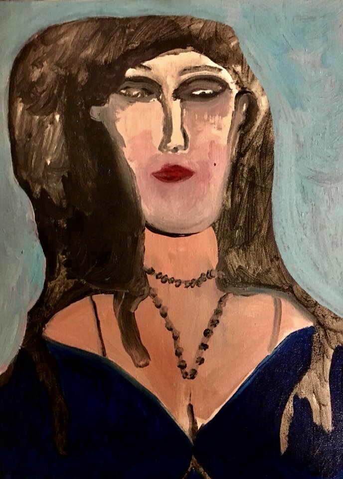 Italian Blue Dress 1981
